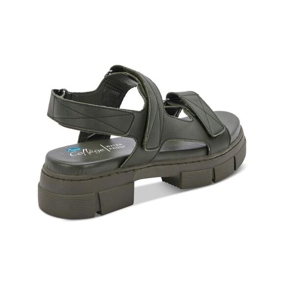 AQUA COLLEGE Womens Green Waterproof Hux Round Toe Platform Slingback Sandal 9 M - Picture 2 of 4